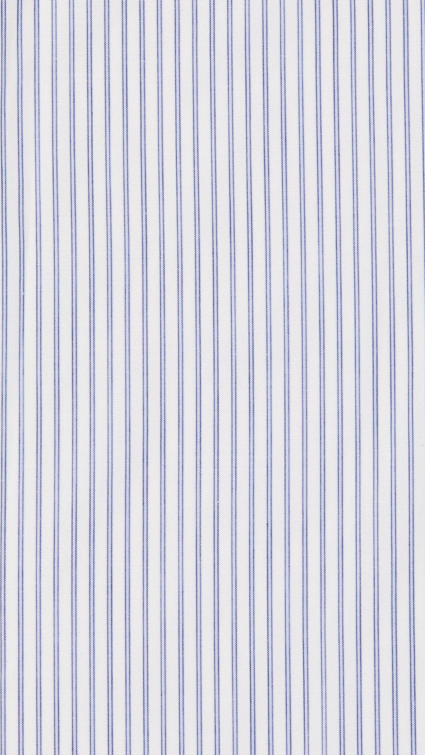 Simple Stripe Luxe Pima Robe Wide White