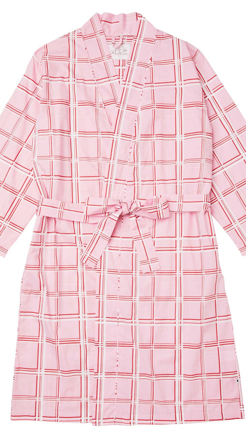Pretty in Pink Luxe Pima Kimono Robe Hover Pink