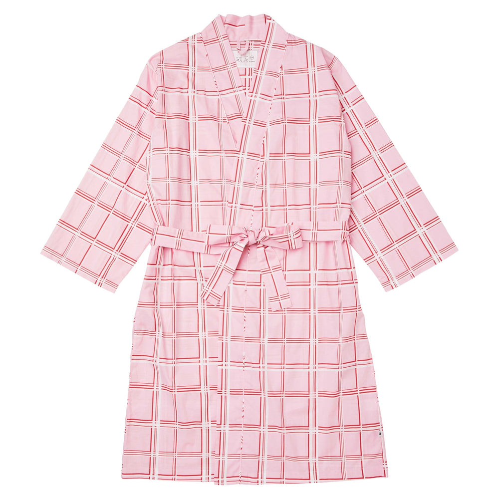 Pretty in Pink Luxe Pima Kimono Robe Hover Pink