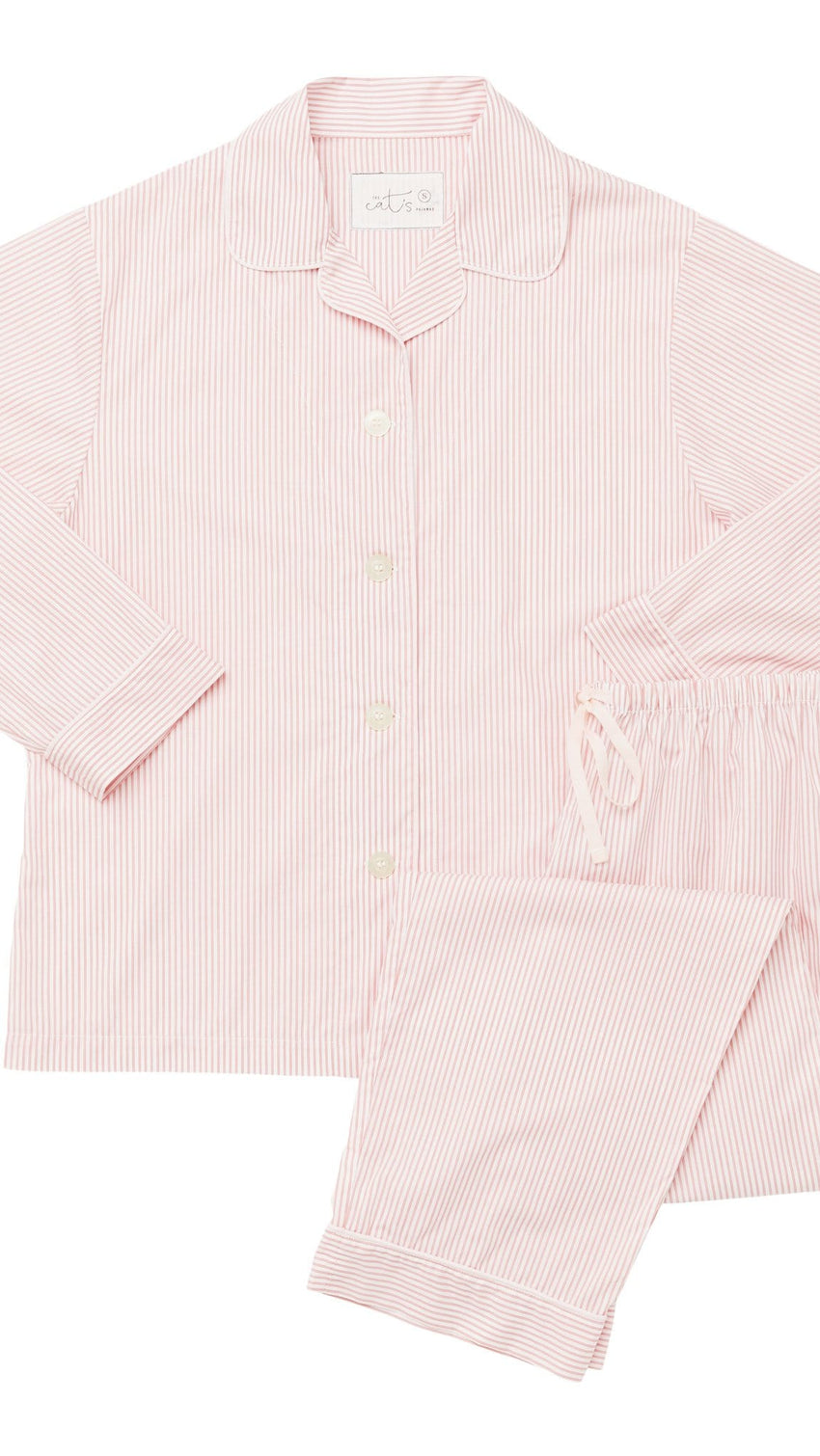 Simple Stripe Luxe Pima Pajama Description Red