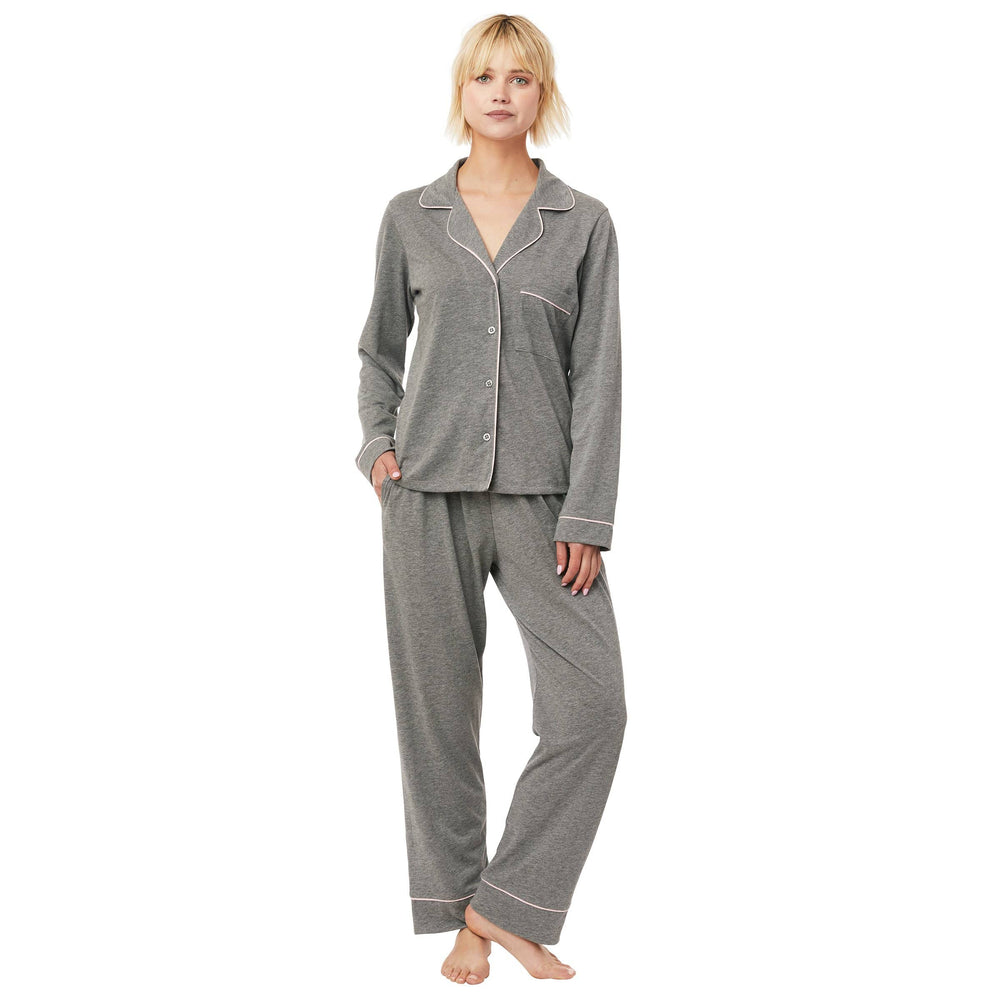 Classic Pima Knit Pajama - Heather Grey Main Heather Grey