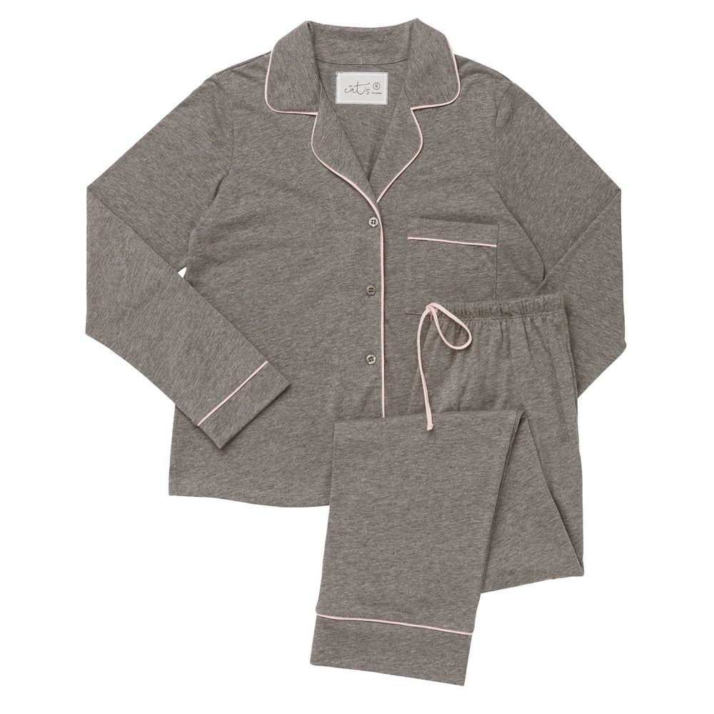 Classic Pima Knit Pajama - Heather Grey Extra Wide Heather Grey