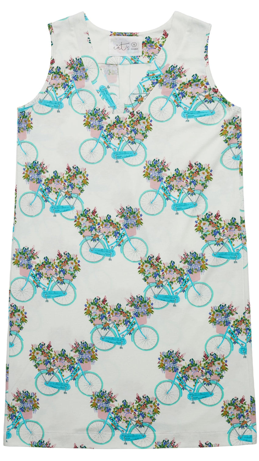 Bicyclette Pima Knit Nightgown Description White