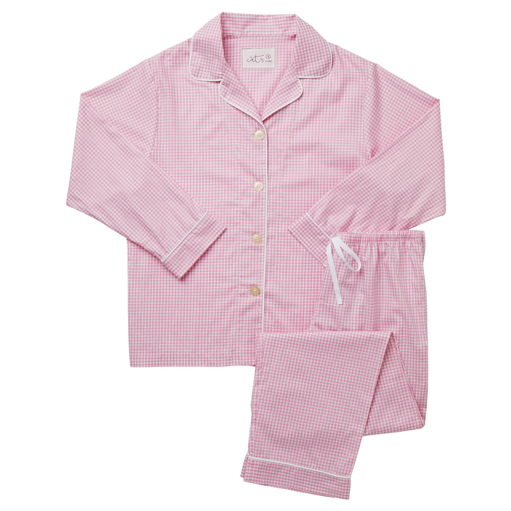 Classic Gingham Luxe Pima Pajama - Pink Classic Gingham Luxe Pima Pajama - Pink