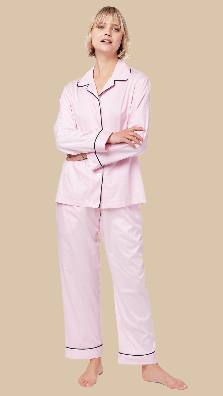 Classic Luxe Pima Pajama - Pink – The Cat's Pajamas