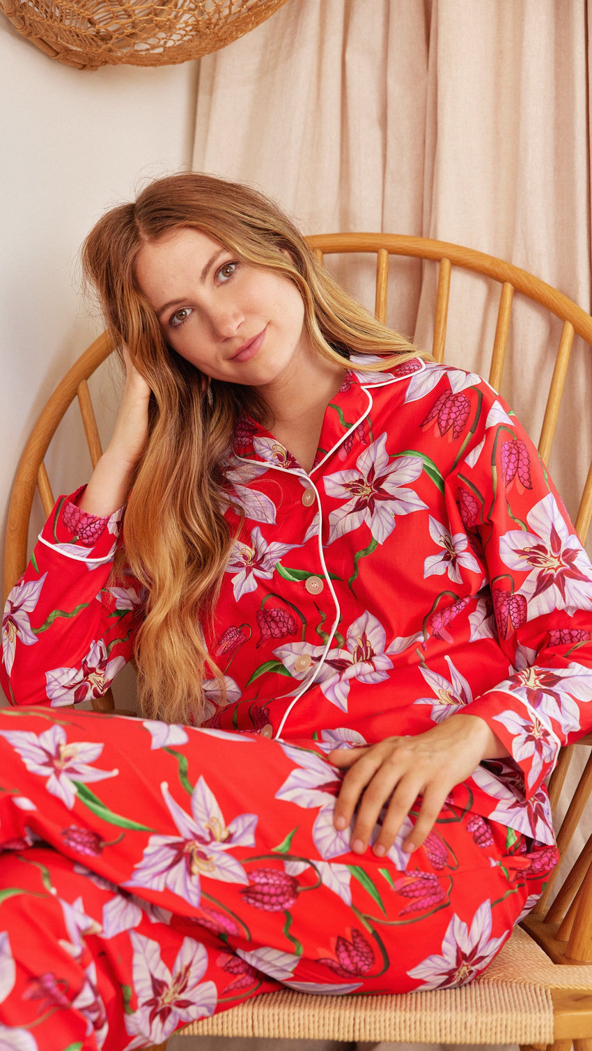 Eden Scarlet Luxe Pima Pajama Extra Red