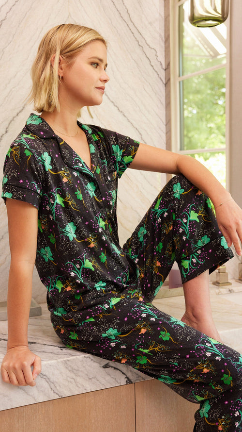 Stargazer Pima Knit Capri Main Black