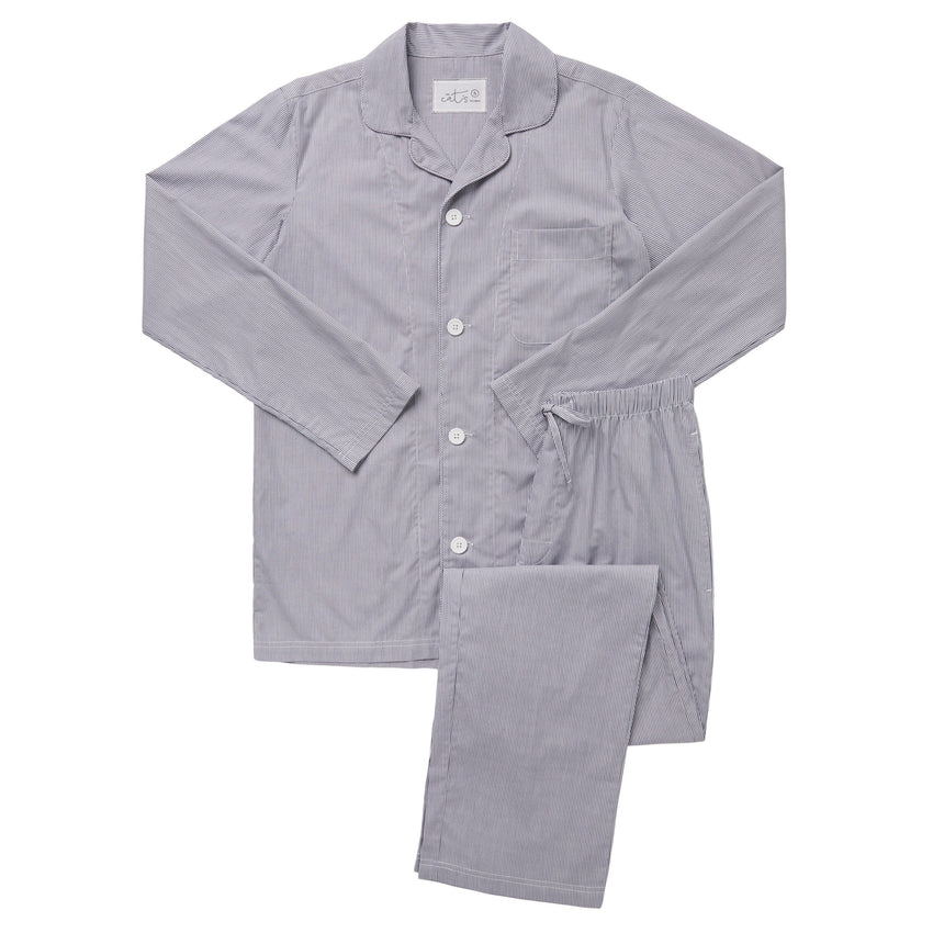 West Side Men's Luxe Pima Pajama Hover Wide White