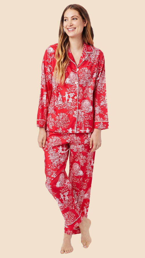 A Rose, My Love? Luxe Pima Pajama Main Red