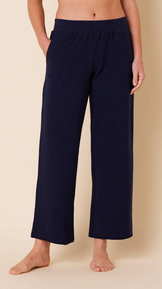 The Cat's Lounge Wide Leg Lounge Pant Main Midnight