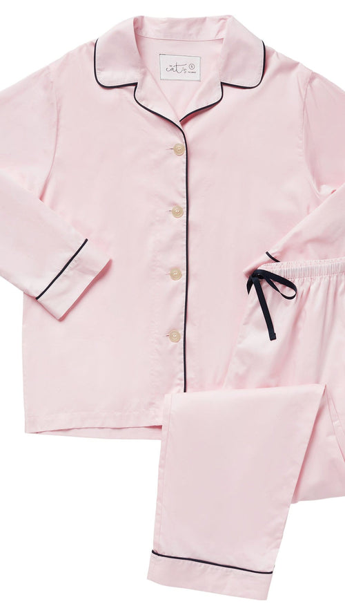 Classic Luxe Pima Pajama Wide Pink