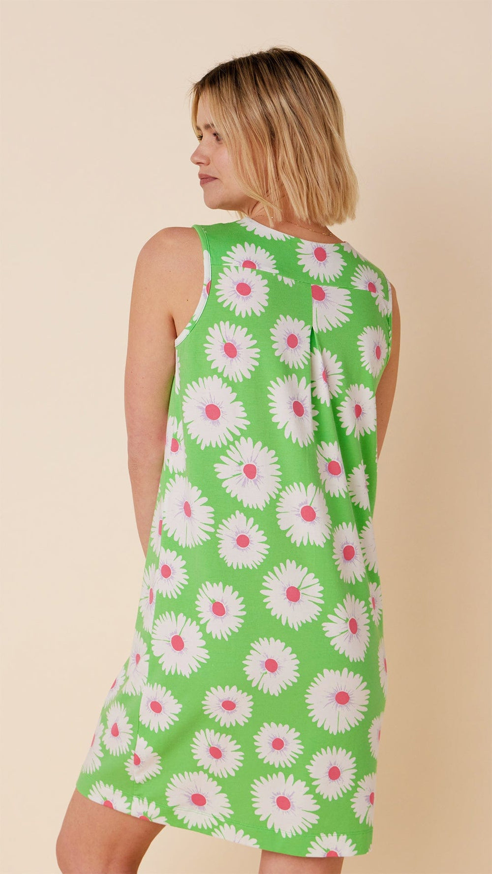 Daisies for Days Pima Knit Nightgown Hover Green