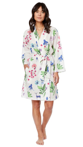 Deerly Luxe Pima Kimono Robe
