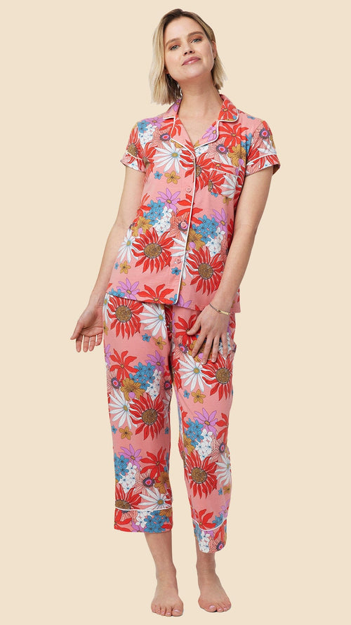 Pima Knit Capri Pajama Set