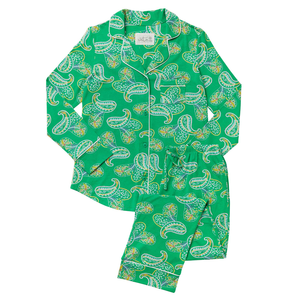 Tinsley Pima Knit Pajama Description Green