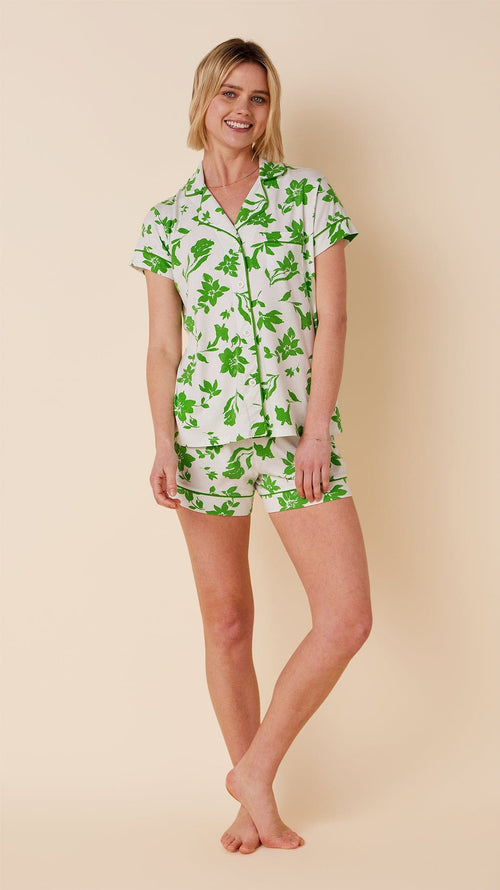 Isa Pima Knit Short Set Main White