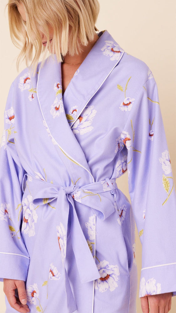 Isabella Flannel Robe Extra Lavender