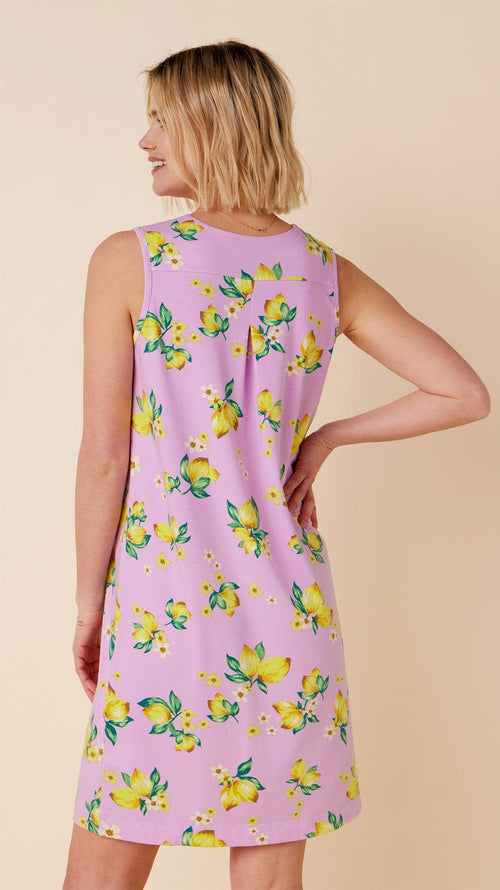 Lemon Blossom Pima Knit Nightgown Hover Extra Lavender