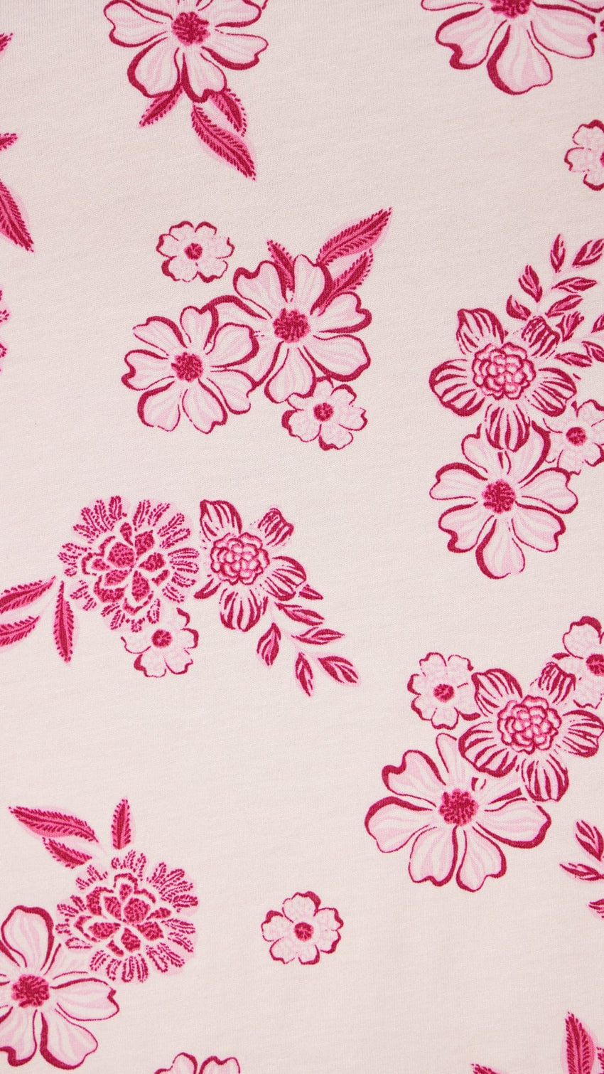 Malia Pima Knit Kimono Robe Extra Pink