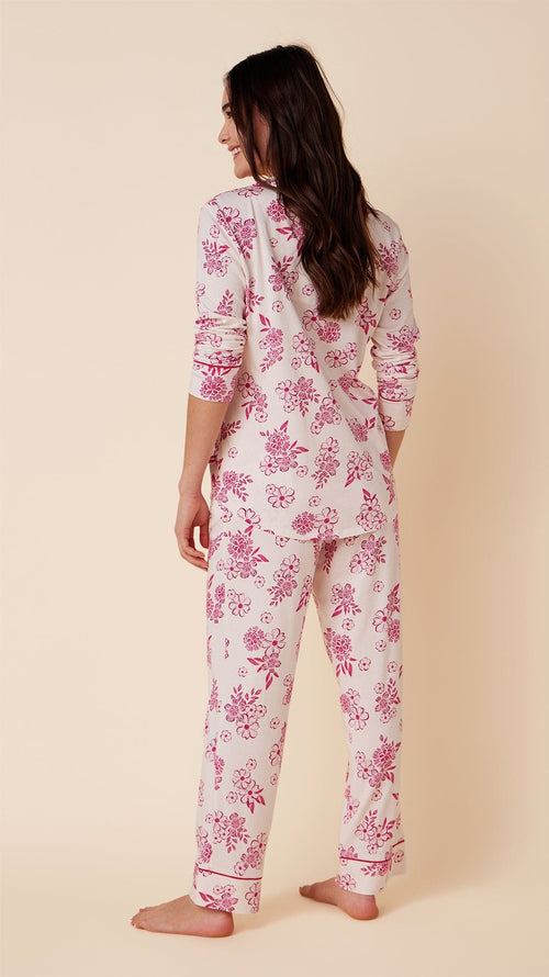 The Cat's Pajamas Women's Malia Pima Knit Capri Pajama Set