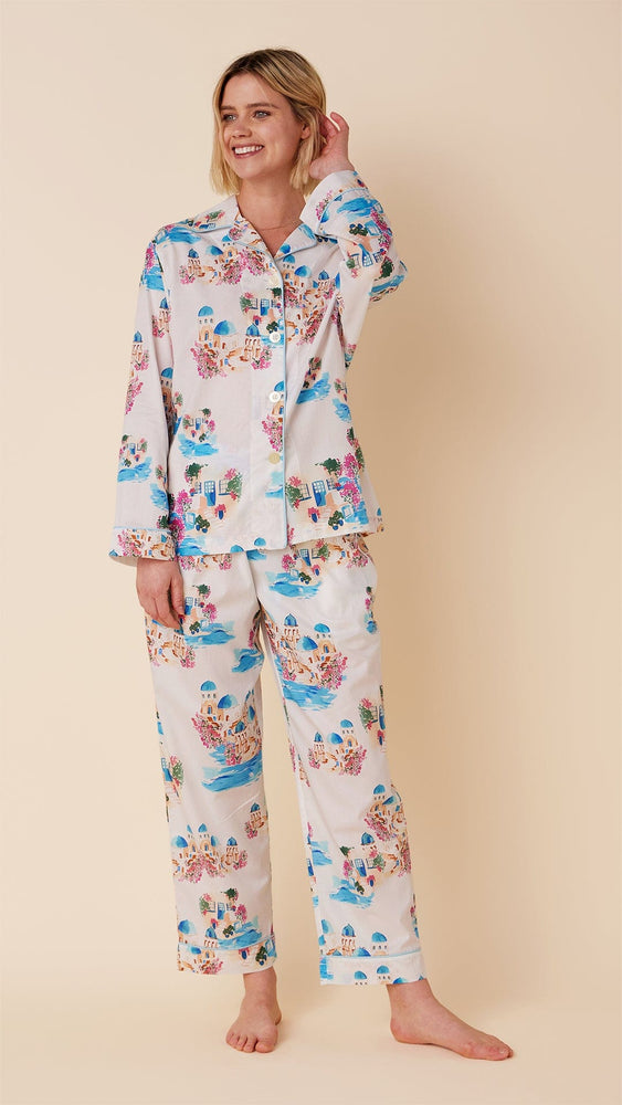 The Cat's Pajamas Women's Classic White Luxe Pima Pajama Set