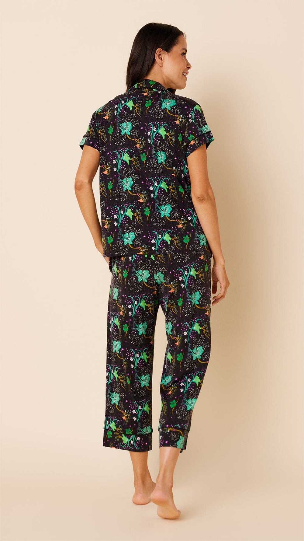 Stargazer Pima Knit Capri Extra Black