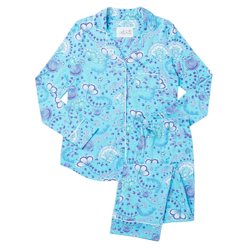 Stella Pima Knit Pajama Description Blue
