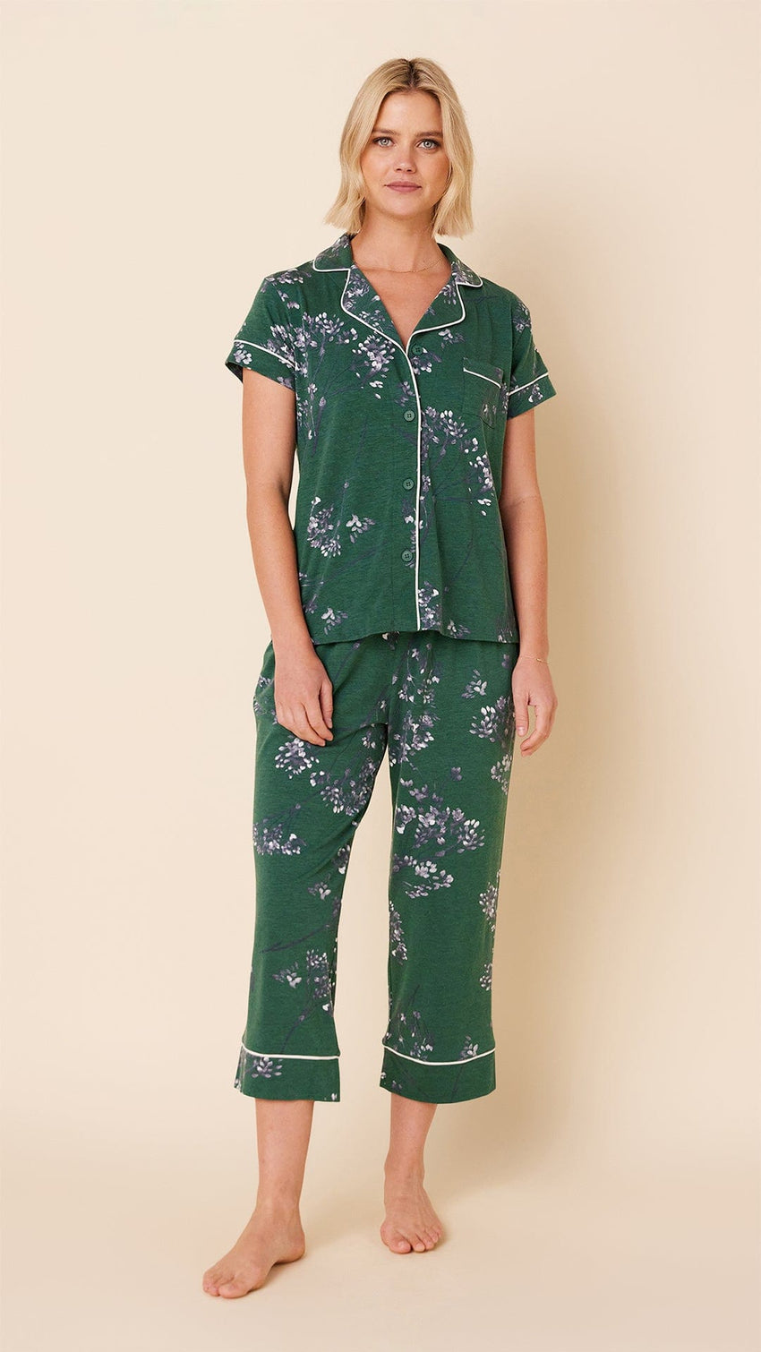 Willow Pima Knit Capri - Hunter Extra Hunter
